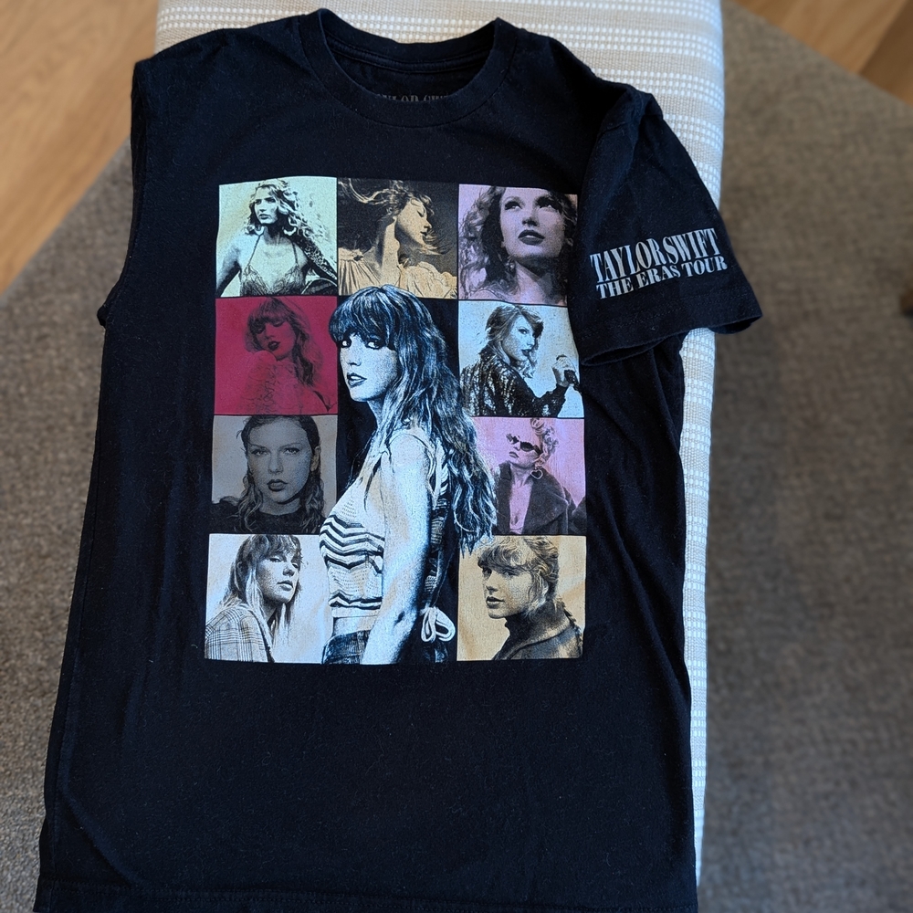 Taylor Swift The Eras Tour Black Graphic Tee